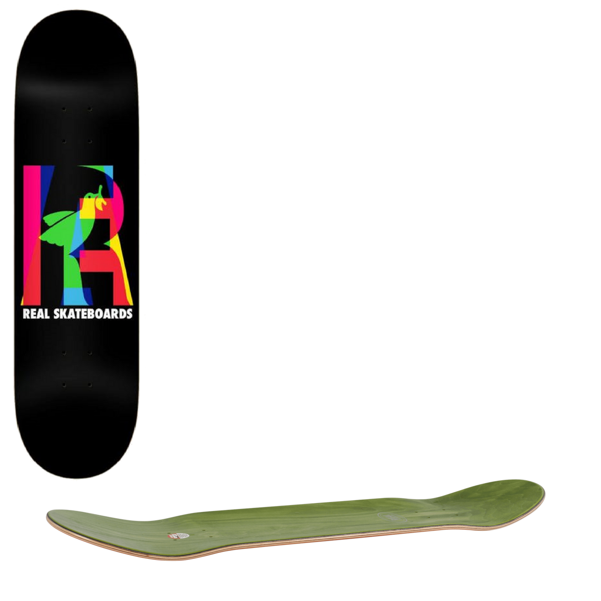 Real Team Eclipsing Skateboard Deck - Black 8.06''