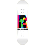 Real Team Eclipsing True Mid Skateboard Deck - White 7.68''
