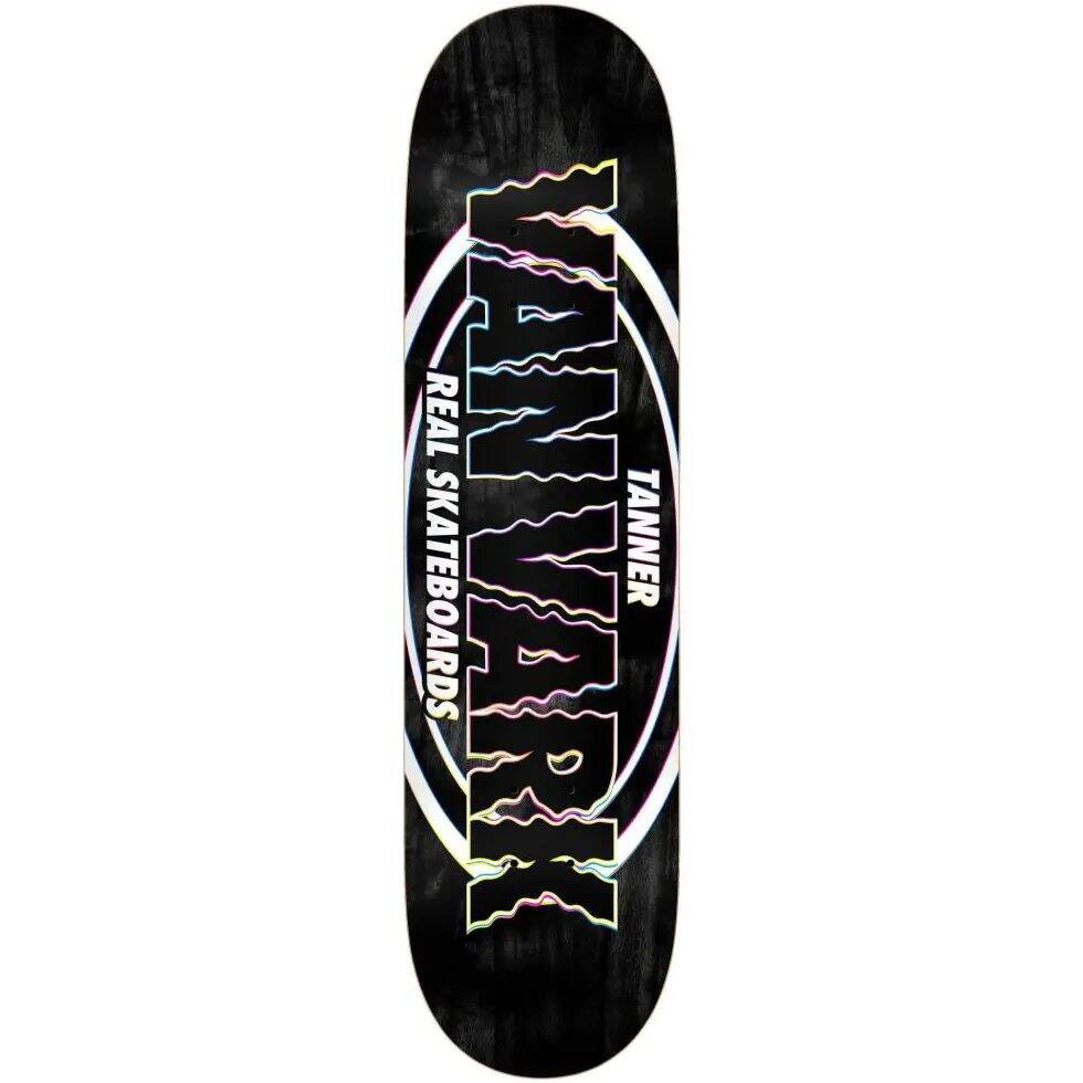 Real Tanner Van Vark Oval Pro Skateboard Deck - Black 8.38''