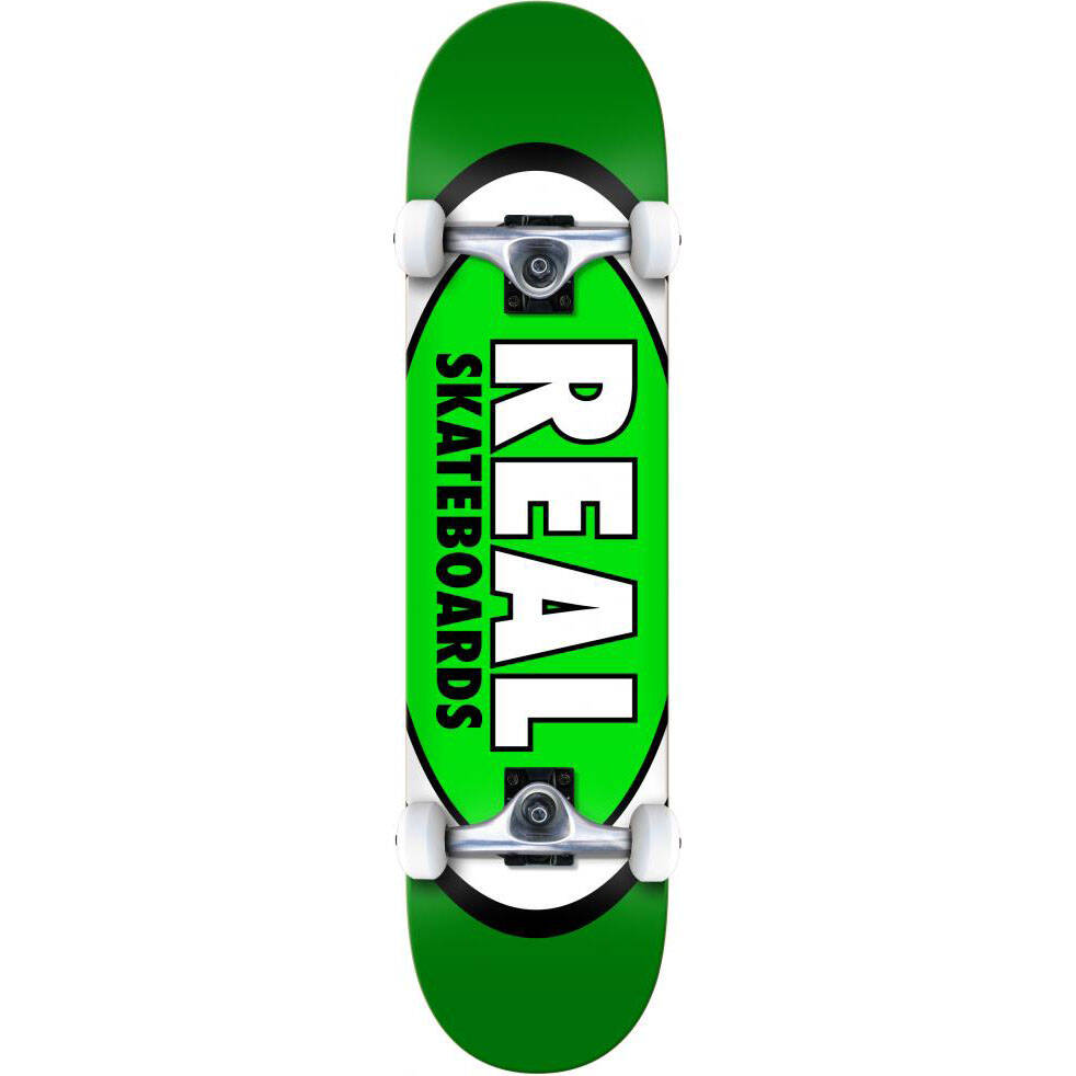 Real Classic Oval Complete Skateboard - Green 8"