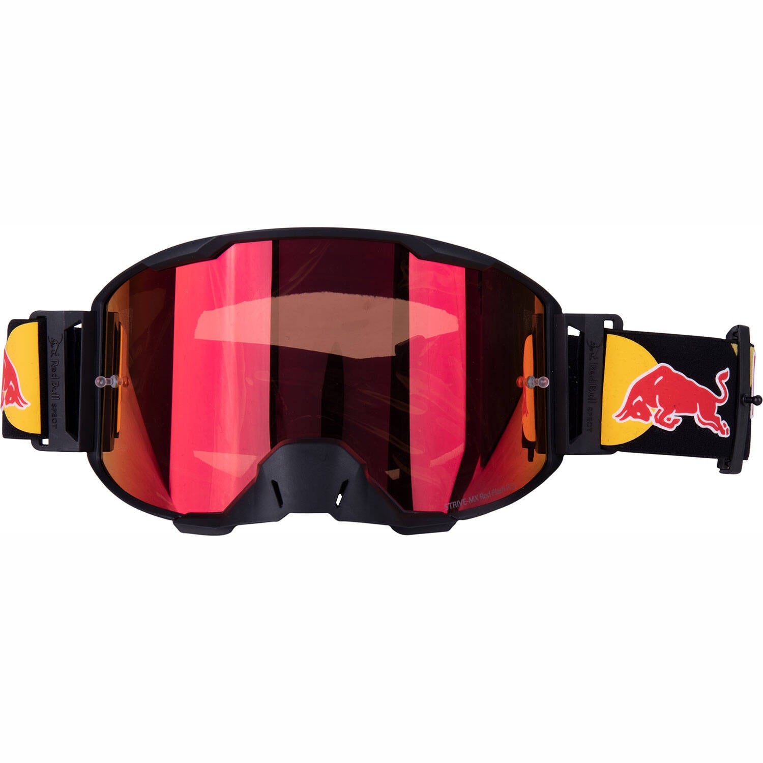 Red Bull SPECT Eyewear Strive MTB/MX Goggles - Matte Black/Red