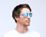 Red Bull SPECT Eyewear Bow Sunglasses - Matt Metallic Silver/Smoke Blue mirror