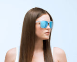 Red Bull SPECT Eyewear Bow Sunglasses - Matt Metallic Silver/Smoke Blue mirror