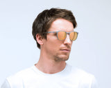 Red Bull SPECT Eyewear Steady Sunglasses - Matt Warm Grey/Brown with Peach Mirror