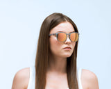 Red Bull SPECT Eyewear Steady Sunglasses - Matt Warm Grey/Brown with Peach Mirror