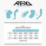 REKD Adult Heavy Duty Triple Pad Set - Blue/Mint