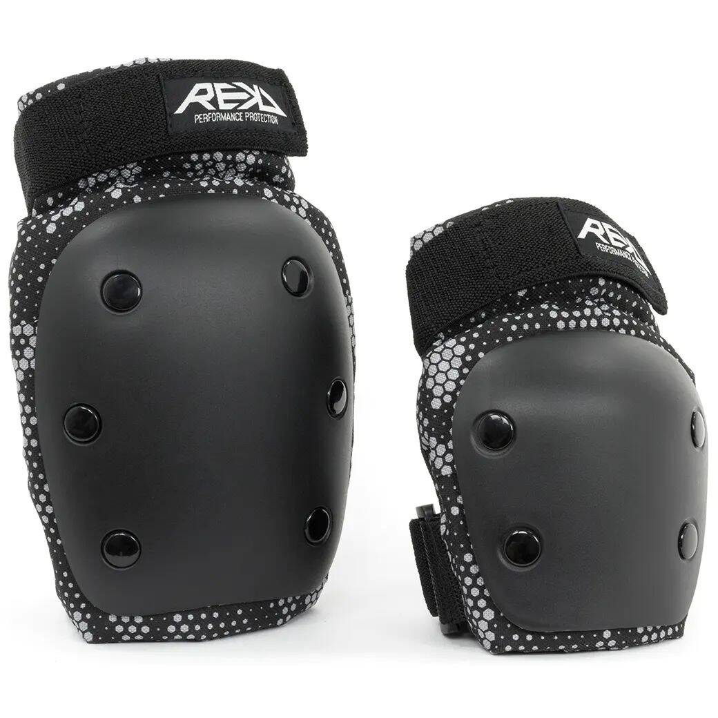 REKD Youth Heavy Duty Double Pad Set - Grey