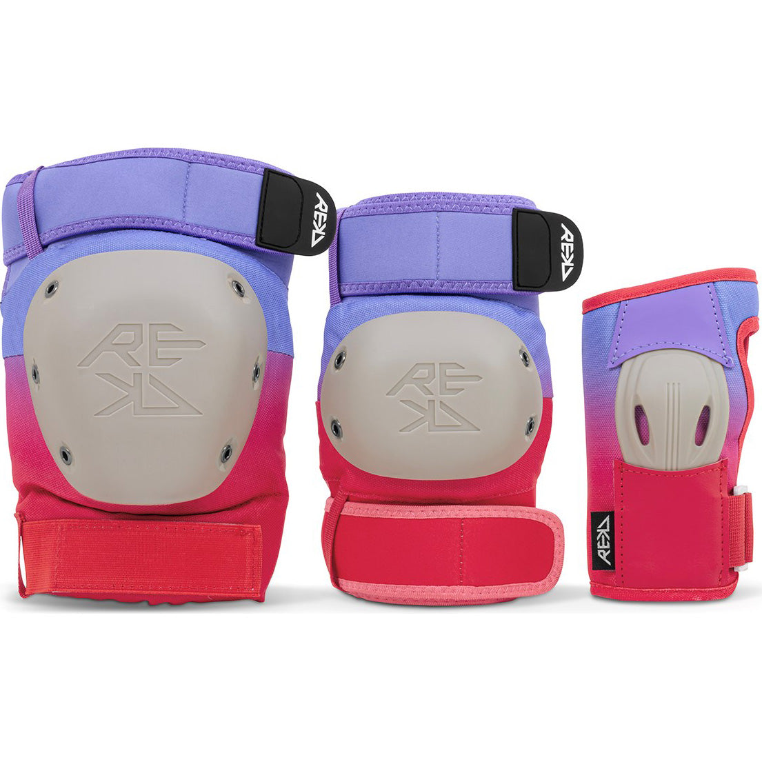 REKD Shield Triple Pad Set - Fade Red/Violet