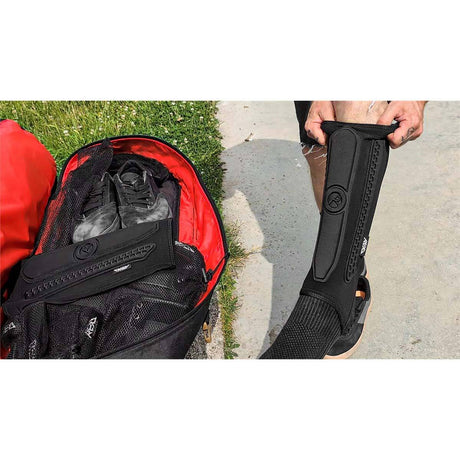 REKD Energy Covert Short Shin Guards - Black