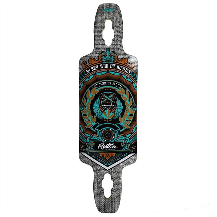 Restless Longboard Deck - Splinter Series Crest 35''