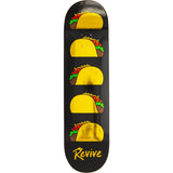 ReVive Gold Foil Tacos Skateboard Deck 8.5''