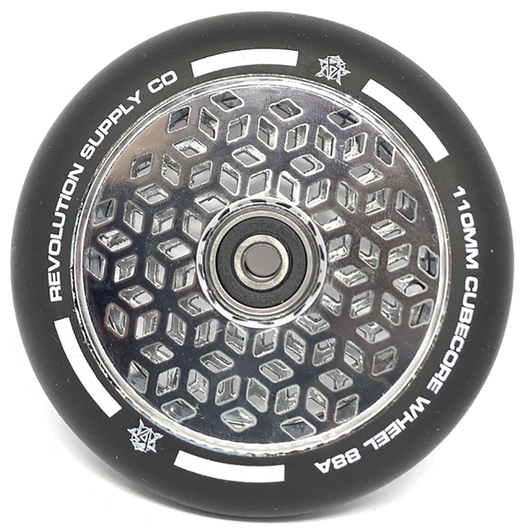 Revolution Supply Co. Cube Core V2 110mm Scooter Wheel - Chrome