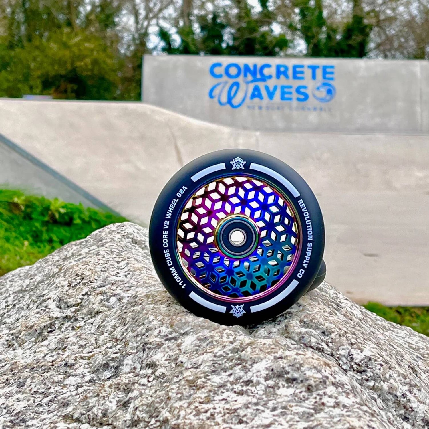 Revolution Supply Co. Cube Core V2 110mm Scooter Wheel - Neochrome