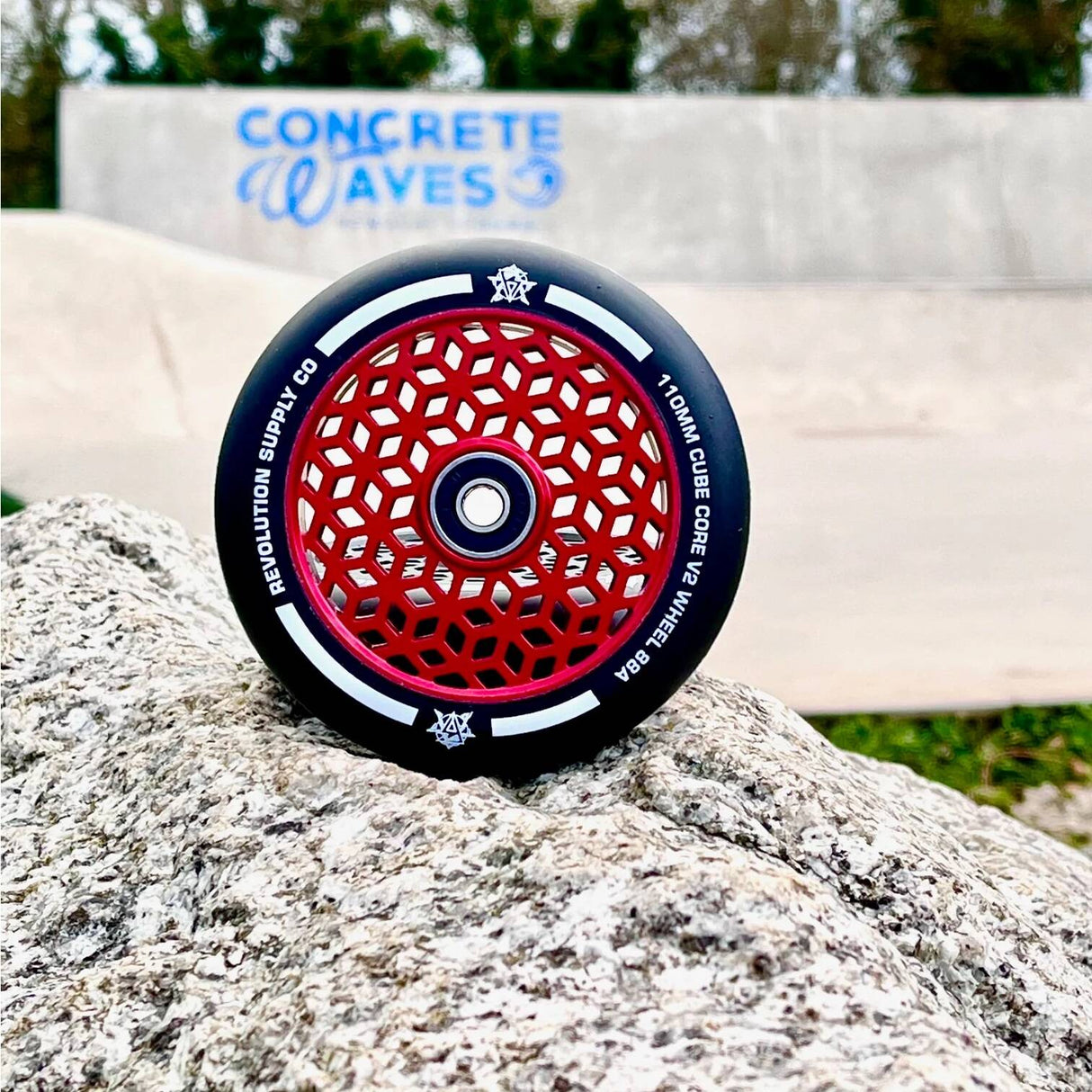 Revolution Supply Co. Cube Core V2 110mm Scooter Wheel - Red