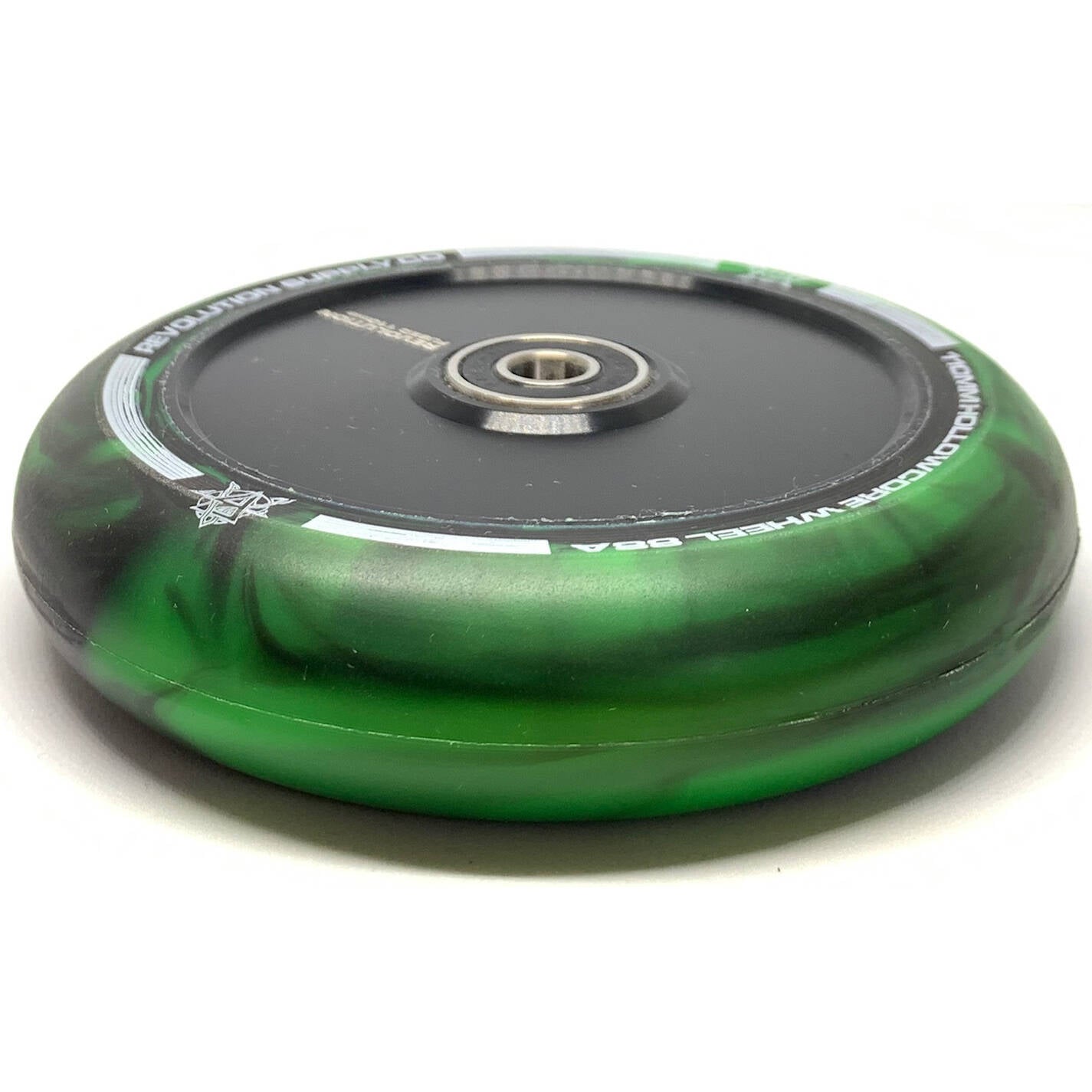 Revolution Supply Co. Hollow Core Fused 110mm Scooter Wheel - Black/Green