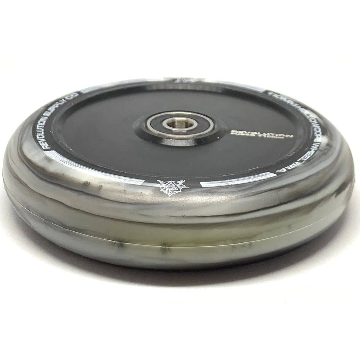 Revolution Supply Co. Hollow Core Fused 110mm Scooter Wheel - Black/White