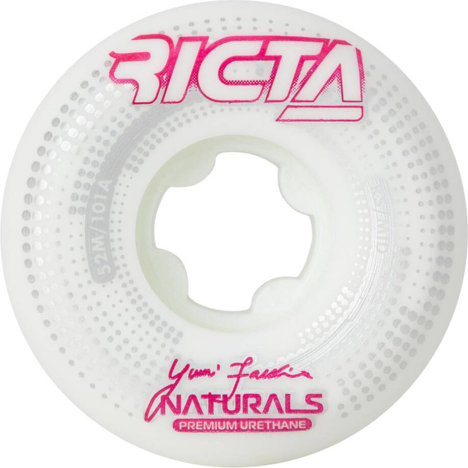 Ricta Naturals Facchini Source Mid 101a Skateboard Wheels - White 52mm