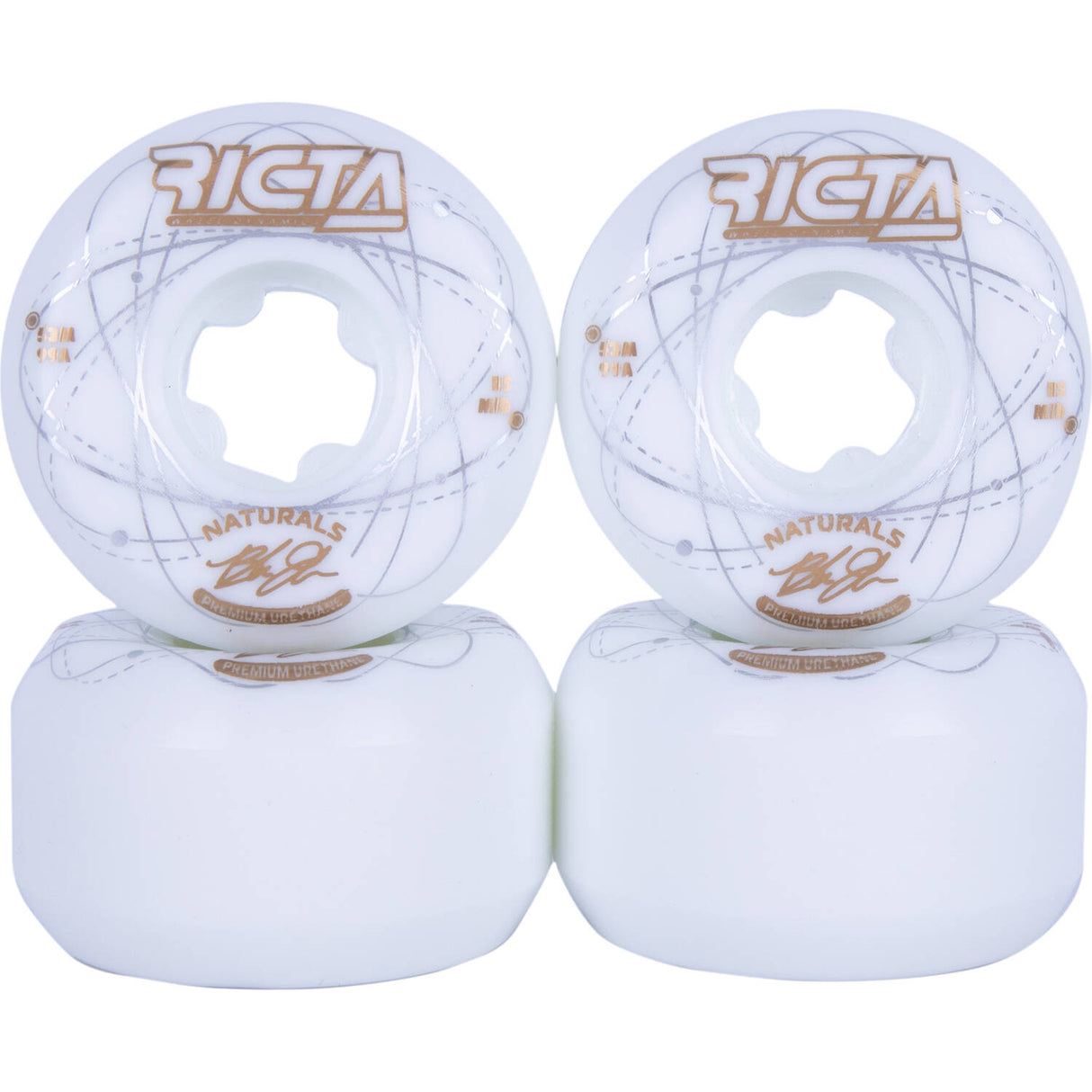 Ricta Orbital Naturals Skateboard Wheels - White 53mm