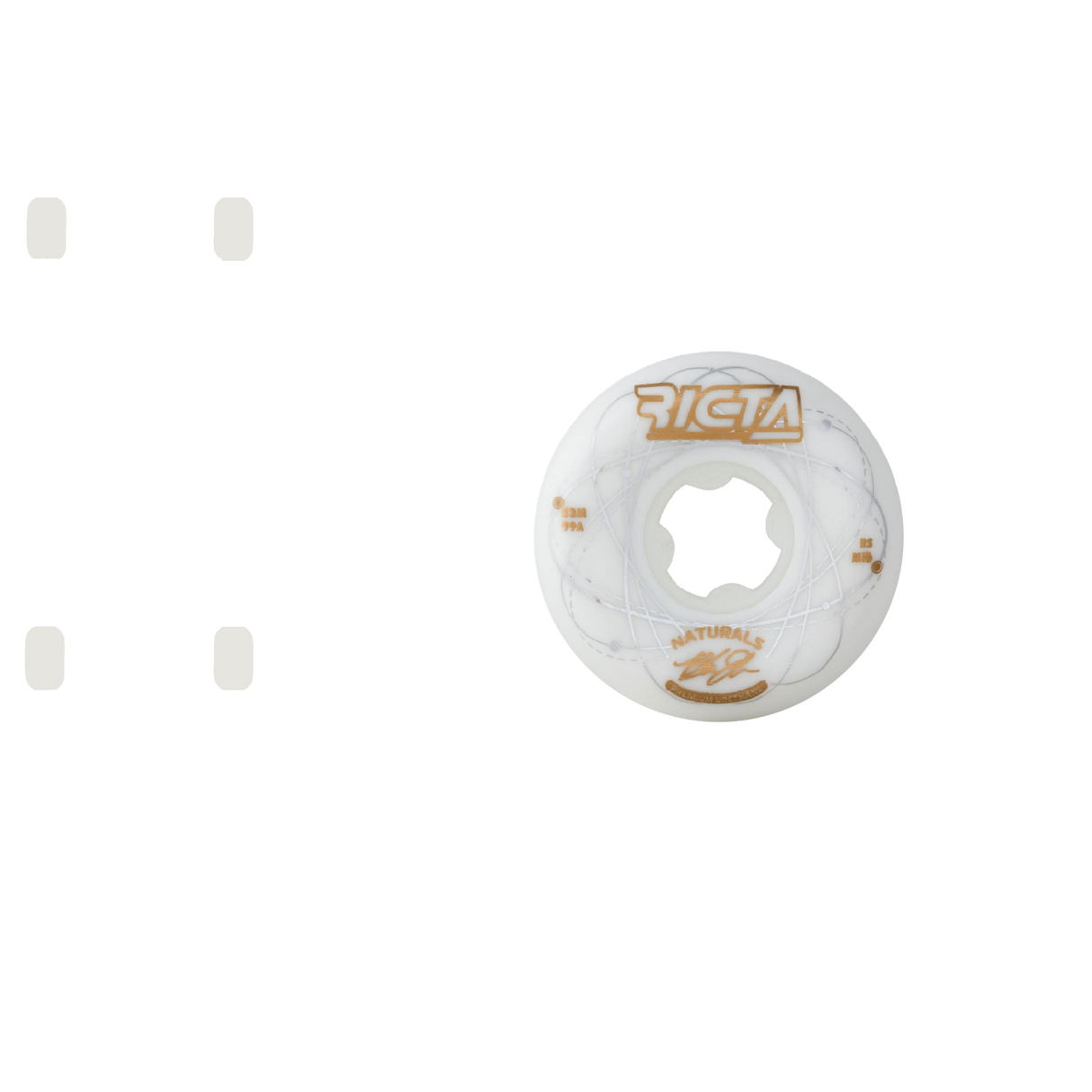 Ricta Orbital Naturals Skateboard Wheels - White 53mm