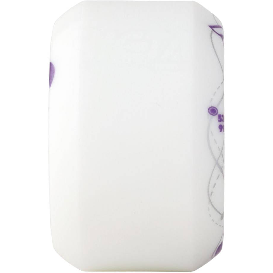 Ricta Orbital Naturals Wide Skateboard Wheels - White 53mm