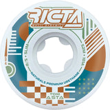 Ricta Asta Flux Slim Skateboard Wheels - White 52mm