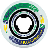 Ricta Facchini Speedrings Wide Skateboard Wheels - White 54mm