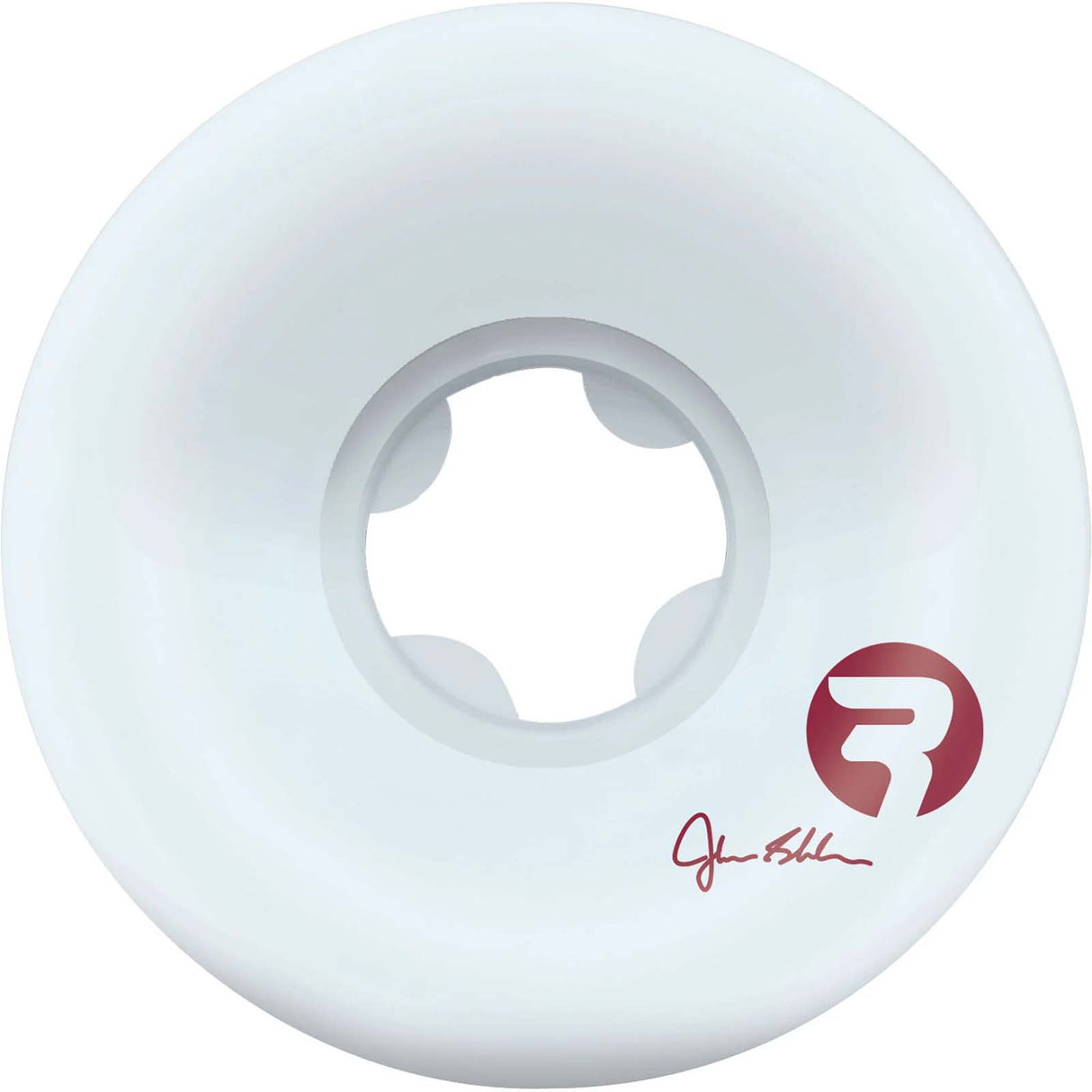 Ricta Shanahan Flux Round Skateboard Wheels - White 53mm