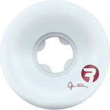 Ricta Shanahan Flux Round Skateboard Wheels - White 53mm