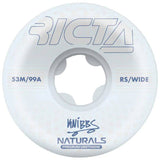 Ricta Knibbs Reflective Naturals Wide Skateboard Wheels - White 53mm