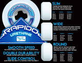 Ricta Speedrings Wide 99a Skateboard Wheels - White 53mm