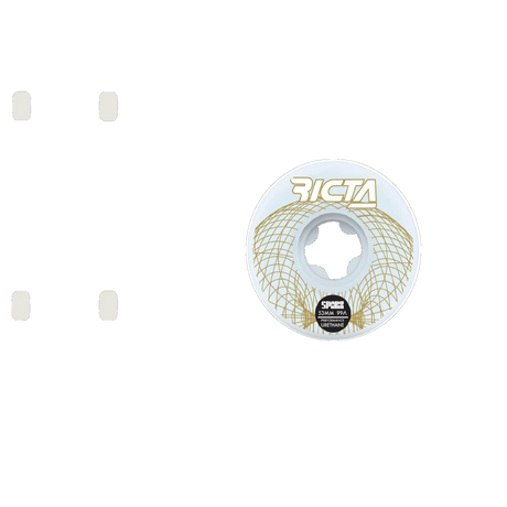 Ricta Wireframe Sparx 99a Skateboard Wheels - White 53mm