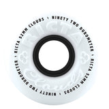 Ricta Clouds 92a Skateboard Wheels - White/Black 52mm
