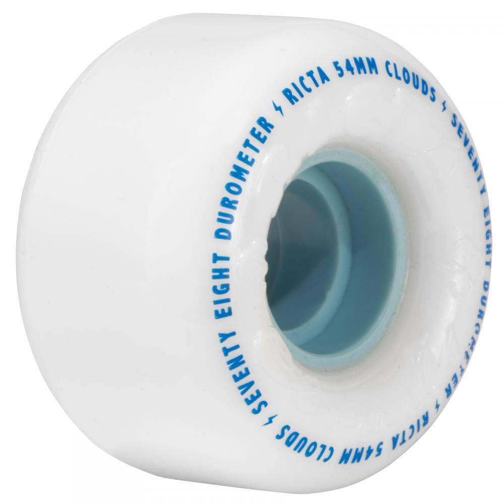 Ricta Clouds 78a Skateboard Wheels - White/Blue 56mm