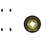 Ricta Chrome Core 99a Skateboard Wheels - Black/Gold 53mm