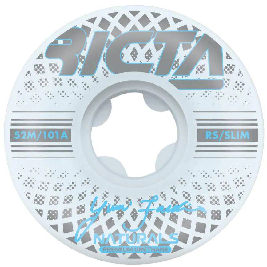 Ricta Facchini Reflective Naturals Slim 101a Skateboard Wheels - White 52mm