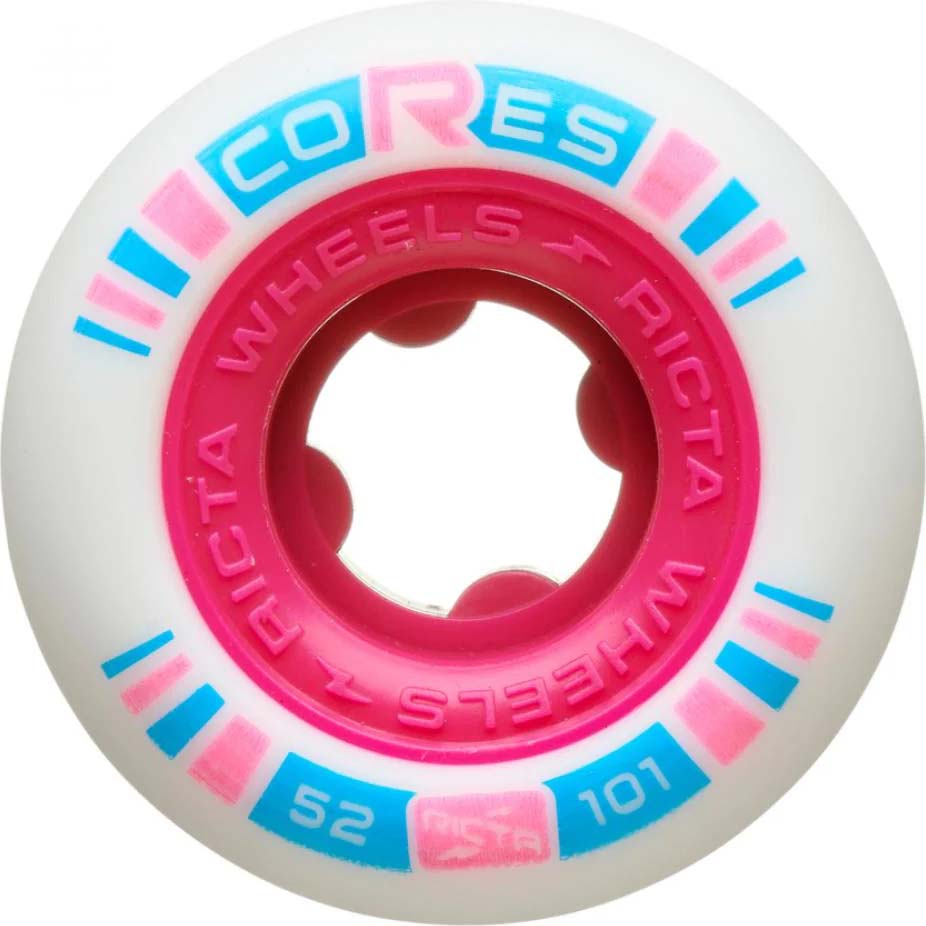 Ricta Cores Skateboard Wheels - Neon Pink 52mm