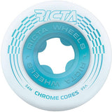 Ricta Chrome Core 99a Skateboard Wheels - White 54mm