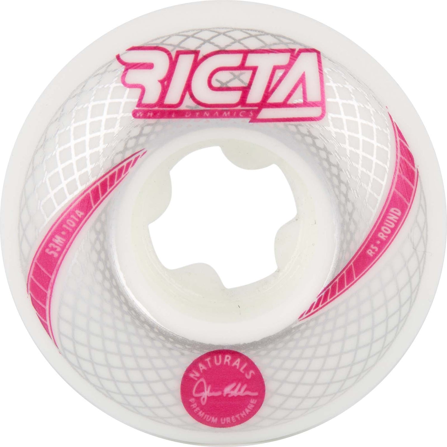 Ricta Shanahan Vortex Naturals Round Skateboard Wheels - White 53mm