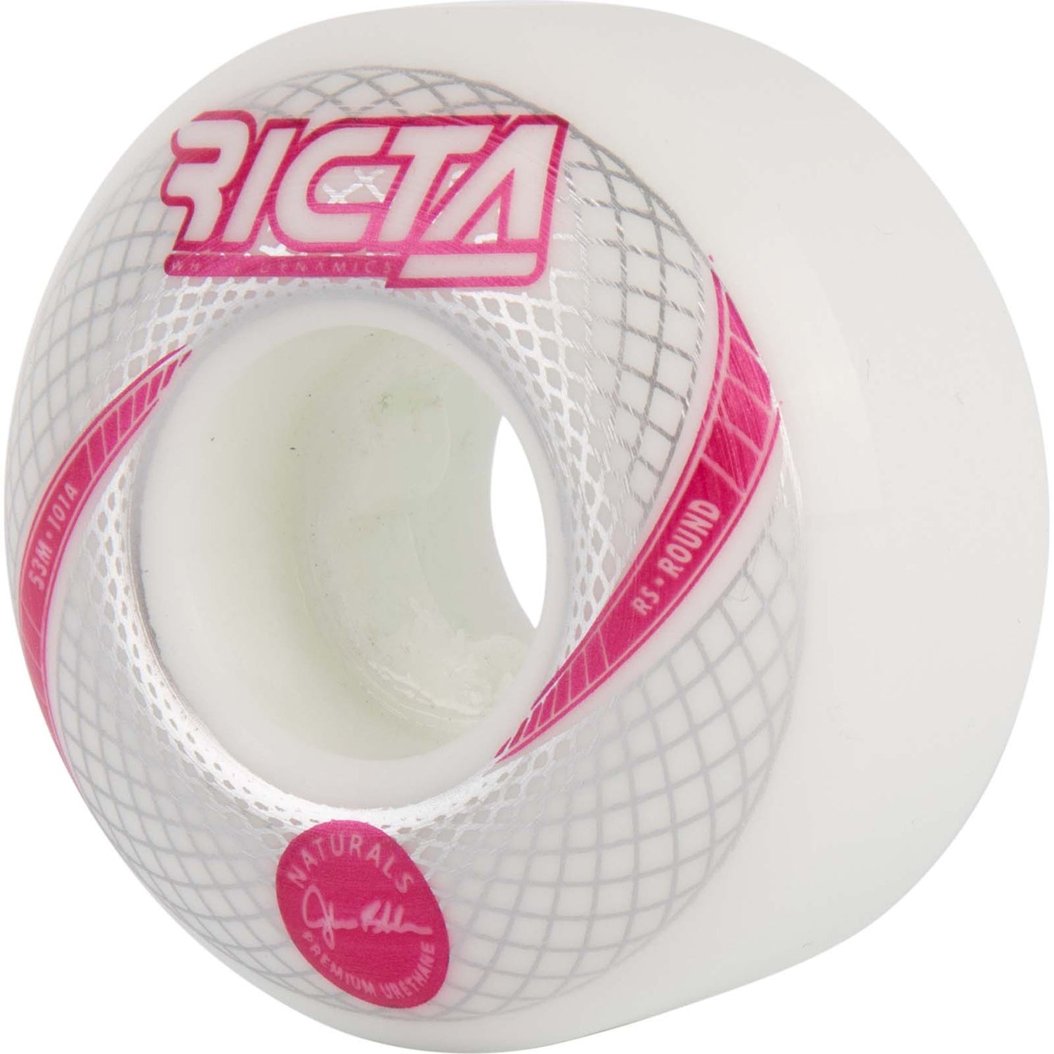 Ricta Shanahan Vortex Naturals Round Skateboard Wheels - White 53mm