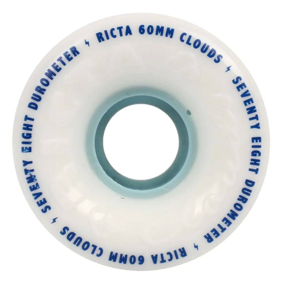 Ricta Clouds 78a Skateboard Wheels - White/Blue - 52mm