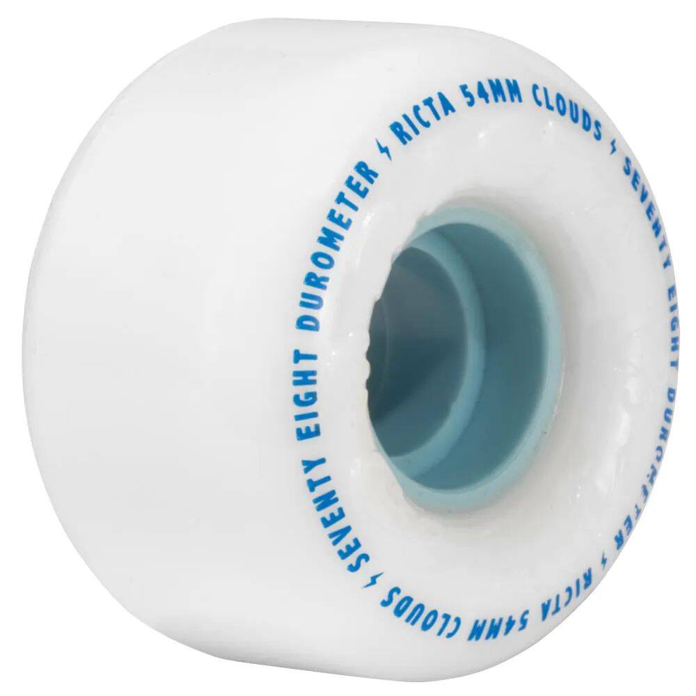 Ricta Clouds 78a Skateboard Wheels - White/Blue - 52mm