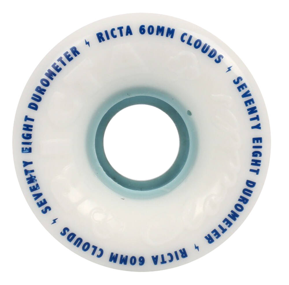 Ricta Clouds 78a Skateboard Wheels - White/Blue - 60mm