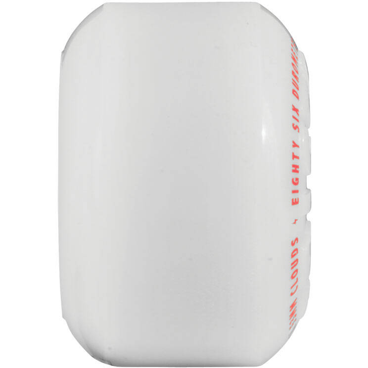 Ricta Clouds 86a Skateboard Wheels - White/Red - 53mm