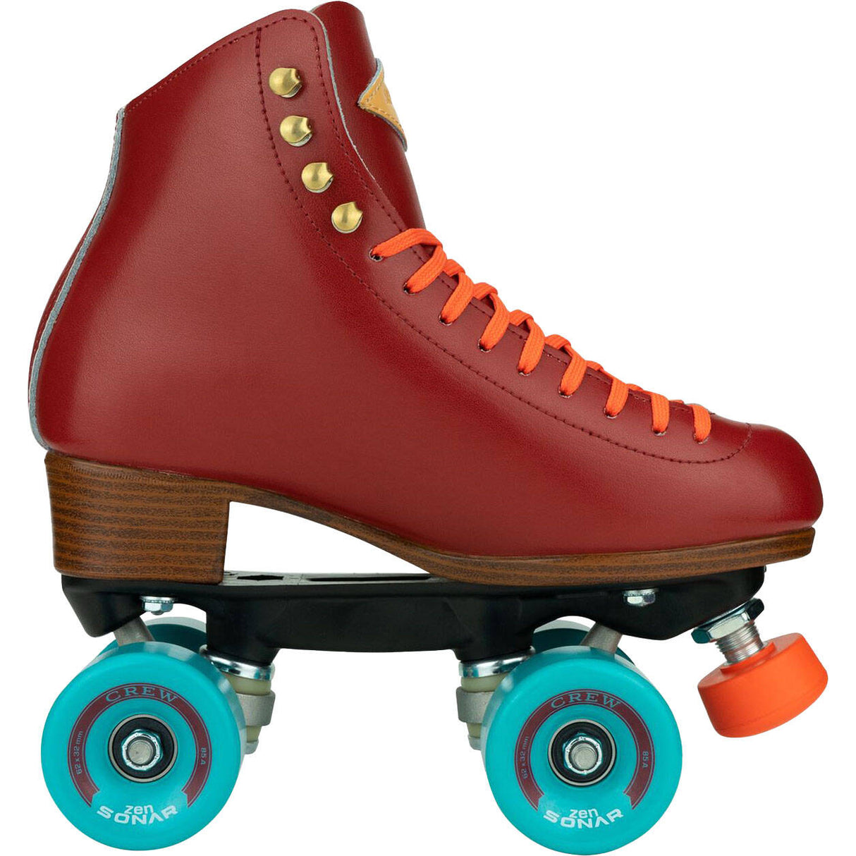 Riedell Crew Quad Roller Skates - Crimson Red