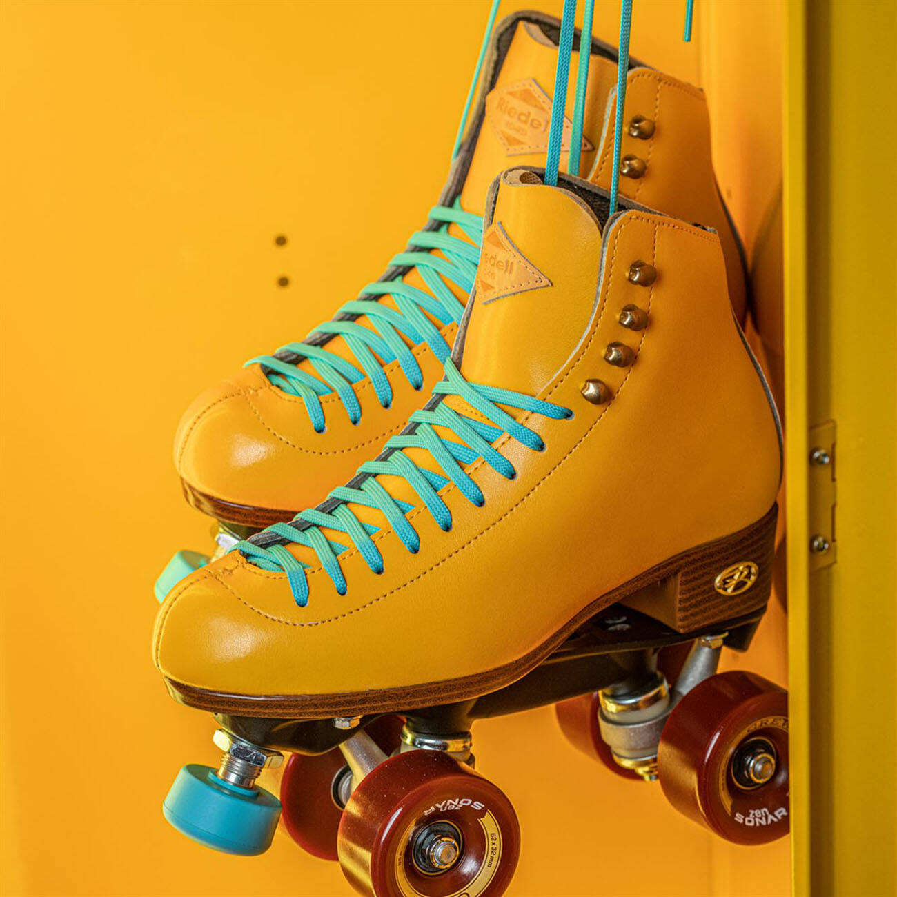 Riedell Crew Quad Roller Skates - Turmeric Yellow