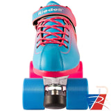 Riedell Quad Roller Skates - Dart Ombre Blue/Pink