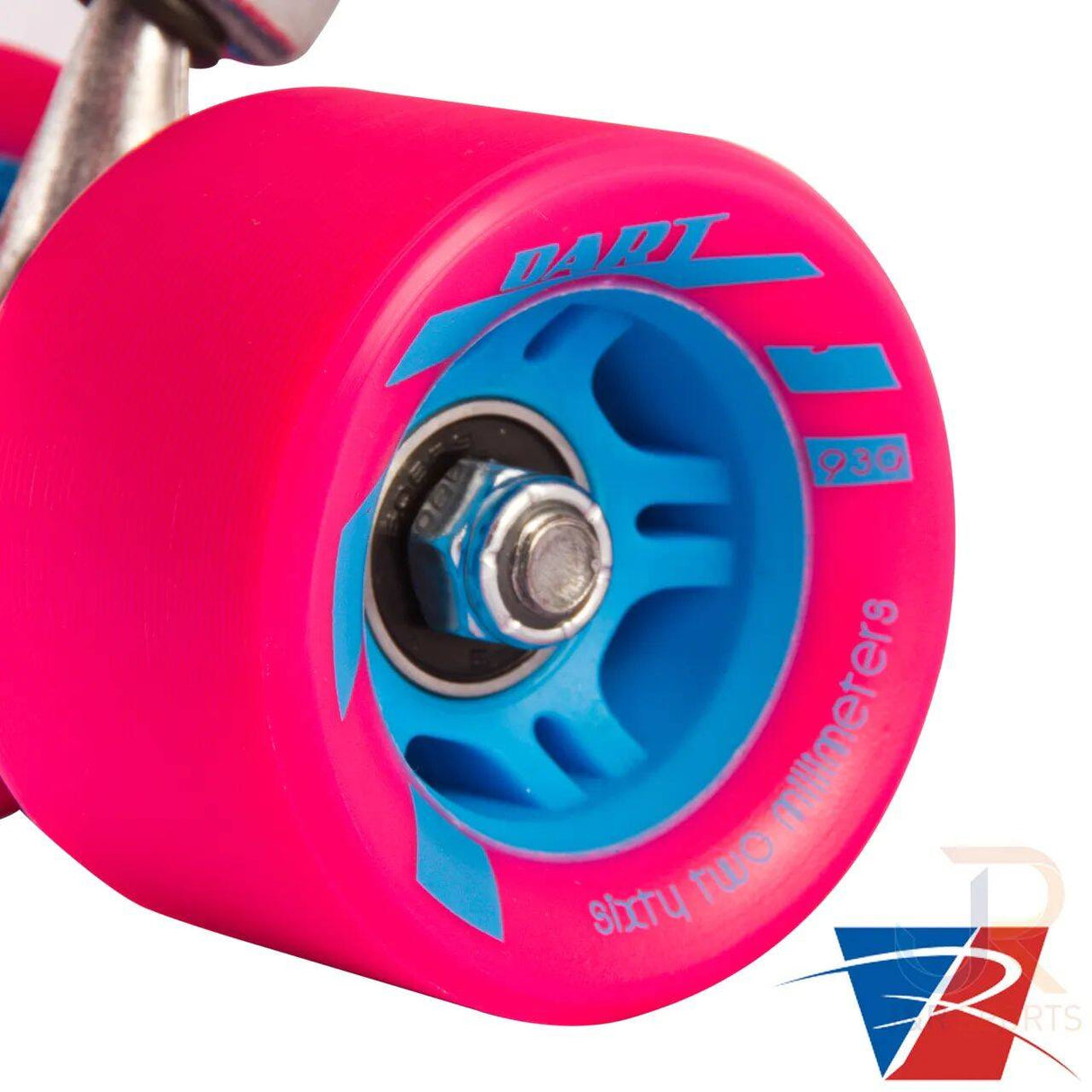 Riedell Quad Roller Skates - Dart Ombre Blue/Pink