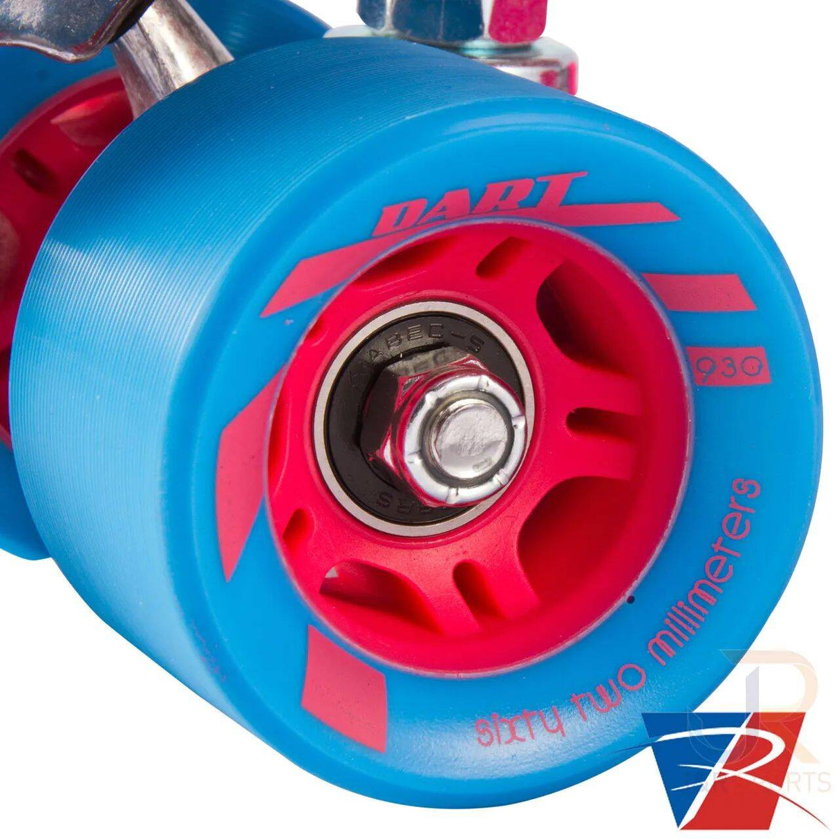 Riedell Quad Roller Skates - Dart Ombre Blue/Pink