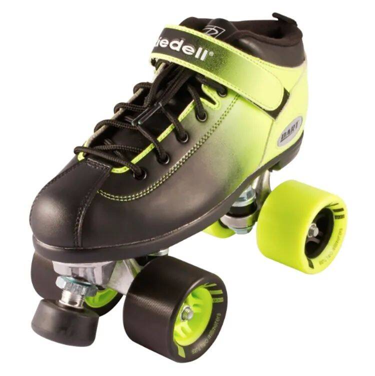 Riedell Quad Roller Skates - Dart Ombre Black/Green
