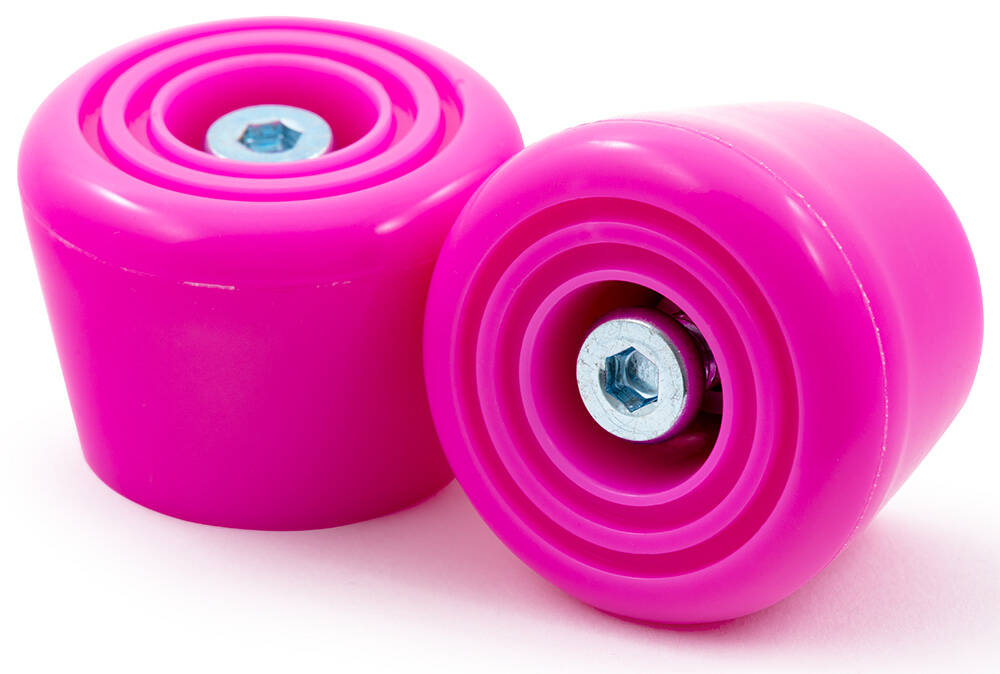Rio Roller Toe Stops with Bolts x 2 - Pink